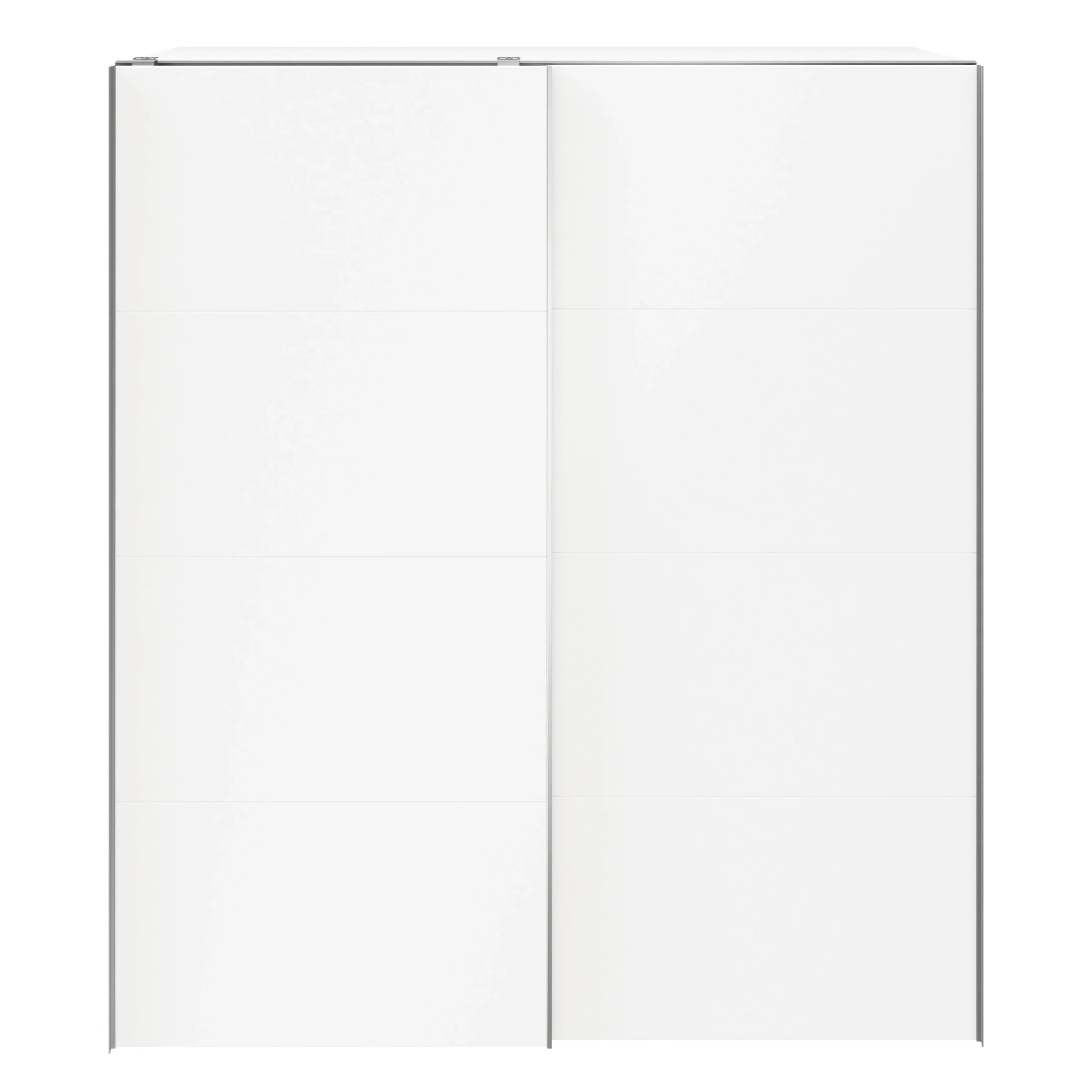 GoodHome Atomia Freestanding Matt White 2 Door Large Double Sliding Door Wardrobe (H)2250mm (W)2000mm (D)635mm