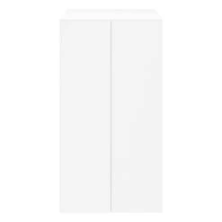 GoodHome Atomia Freestanding Matt White 2 Door Medium Wardrobe (D)580mm