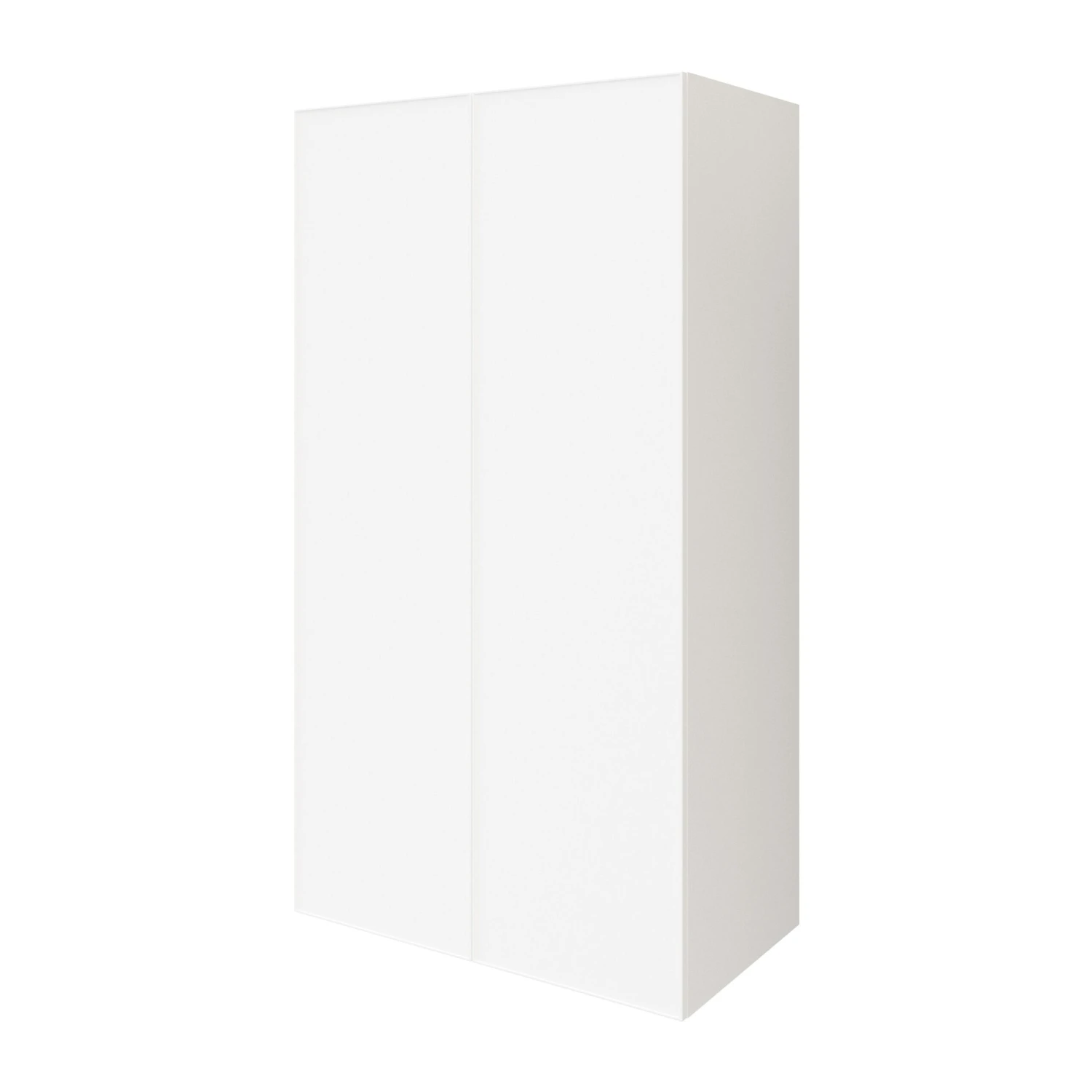 GoodHome Atomia Freestanding Matt White 2 Door Medium Wardrobe (D)580mm - Image 3
