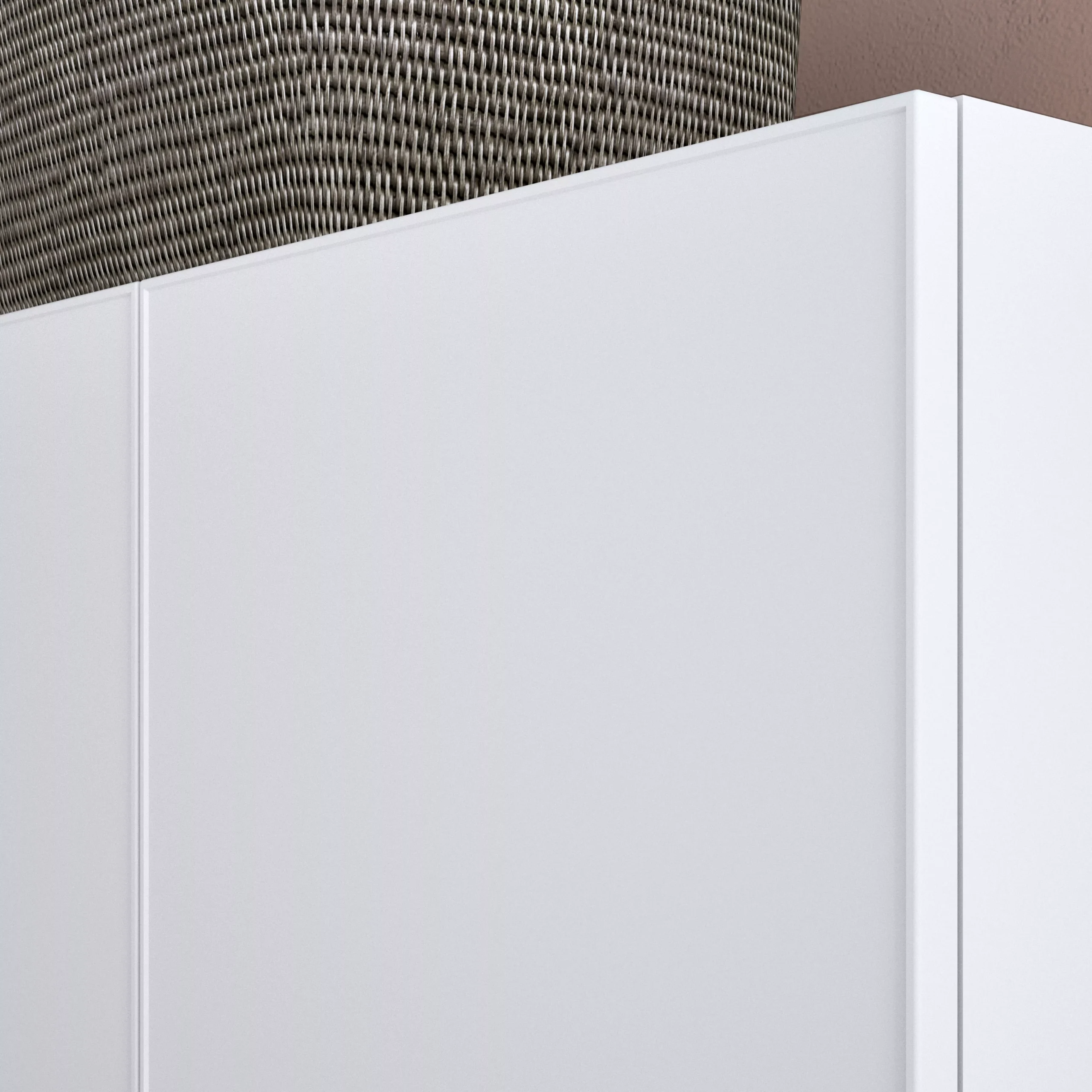 GoodHome Atomia Freestanding Matt White 2 Door Medium Wardrobe (D)580mm - Image 7