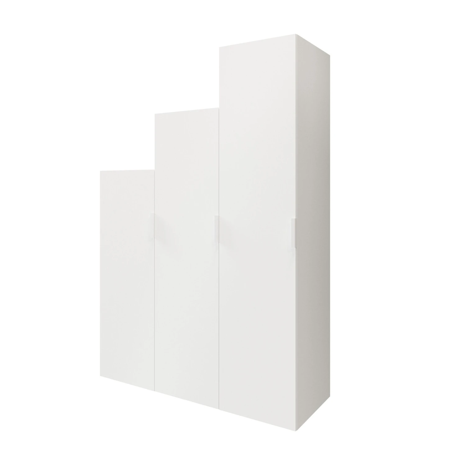 GoodHome Atomia Freestanding Matt White 3 Door Triple Wardrobe (H)2250mm (W)500mm (D)580mm - Image 2
