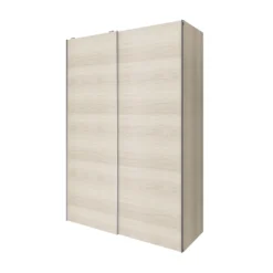 GoodHome Atomia Freestanding Oak Effect Large Double Sliding Door Wardrobe (H)2250mm (W)1500mm (D)635mm