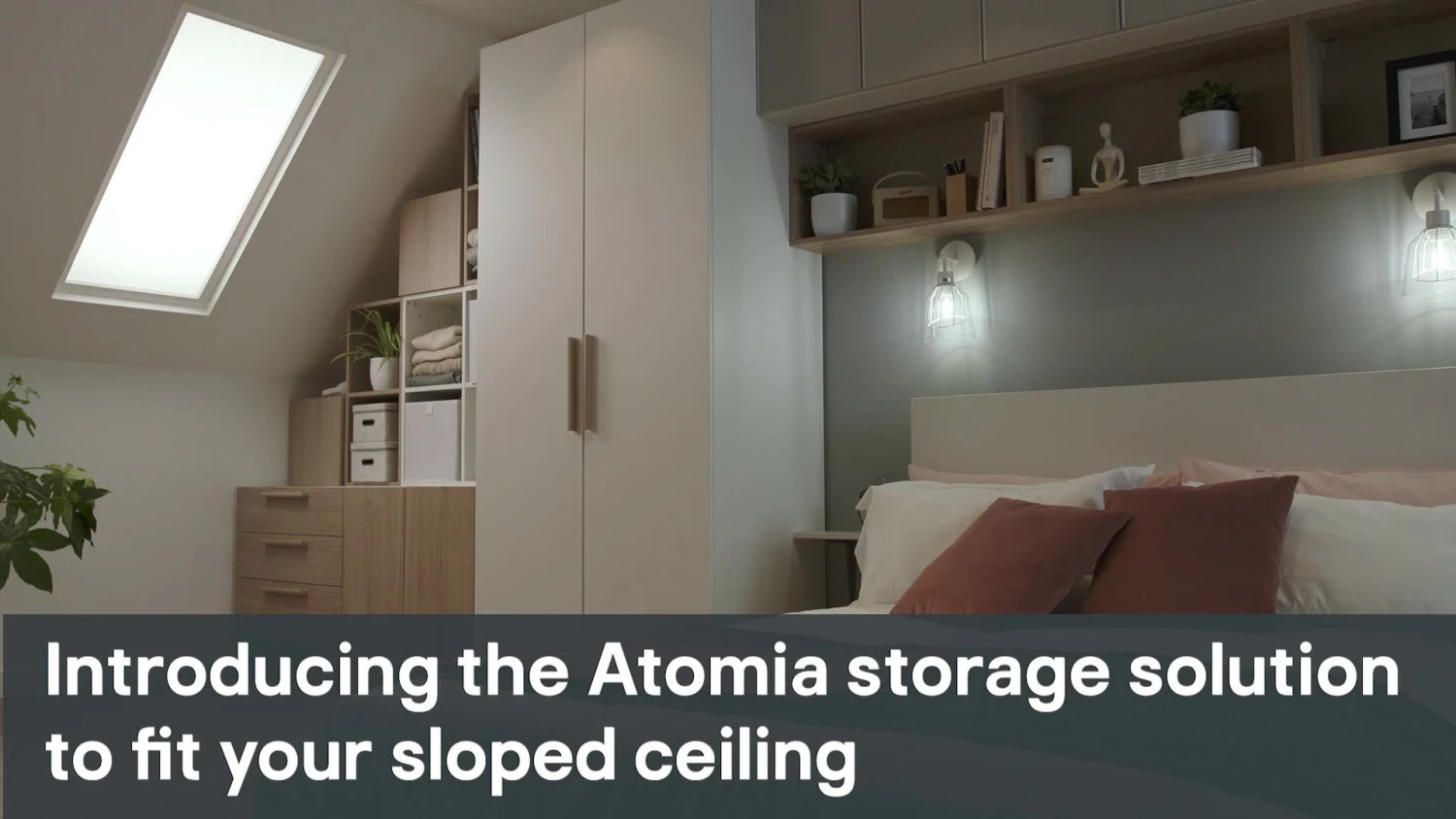 GoodHome Atomia Freestanding Opaque Mirrored Oak Effect 2 Door Medium Wardrobe (D)580mm - Image 2