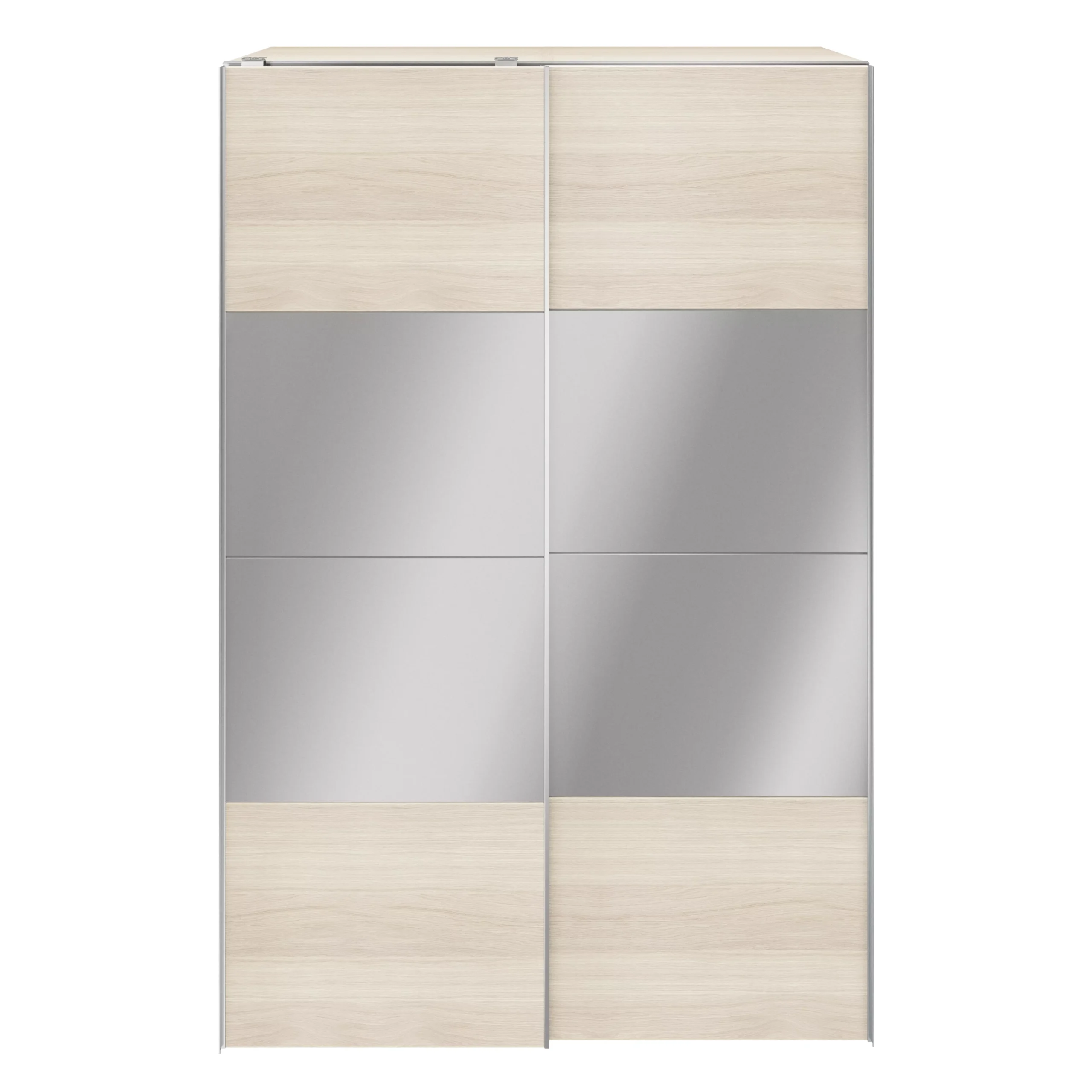 GoodHome Atomia Freestanding Opaque Mirrored Oak Effect Large Double Sliding Door Wardrobe (H)2250mm (W)1500mm (D)635mm - Image 2