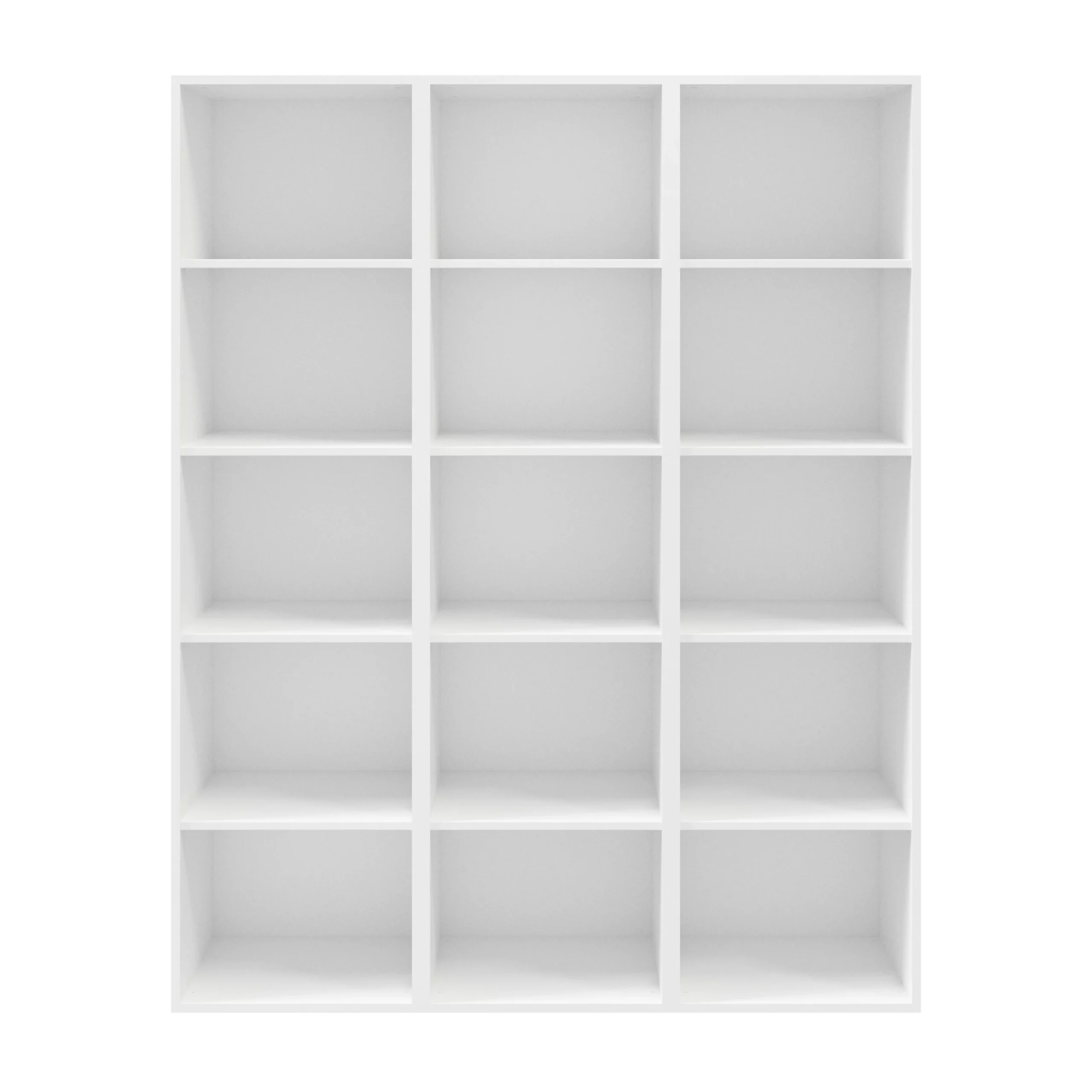 GoodHome Atomia Matt White 15 Compartment 15 Shelf Freestanding Rectangular Bookcase (H)1875mm (W)1500mm (D)350mm