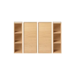 GoodHome Avela Matt Brown Oak Effect Cabinet (W)1200mm (H)900mm
