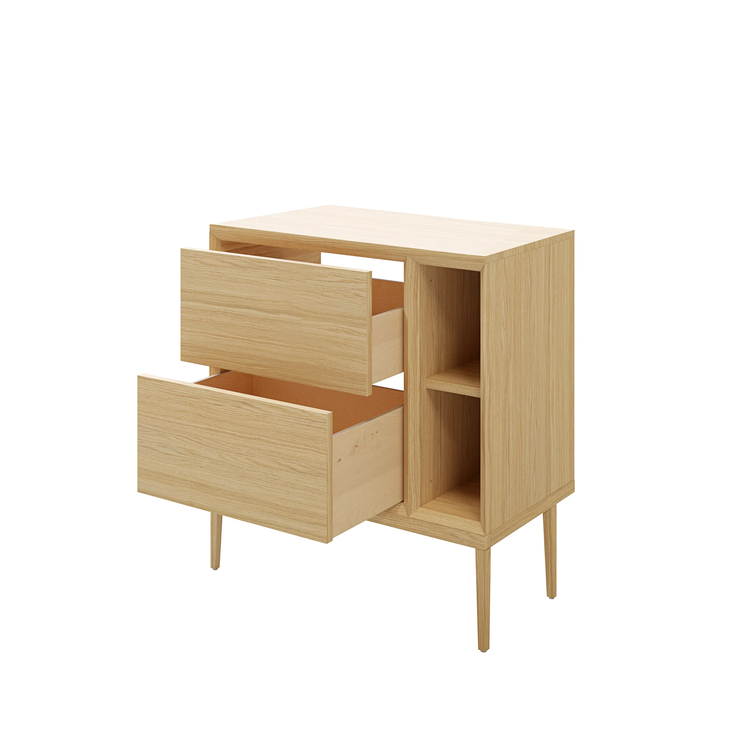 GoodHome Avela Matt Oak Effect Square Edge Chipboard Bathroom Worktop 1.8cm X 45cm X 80cm - Image 15