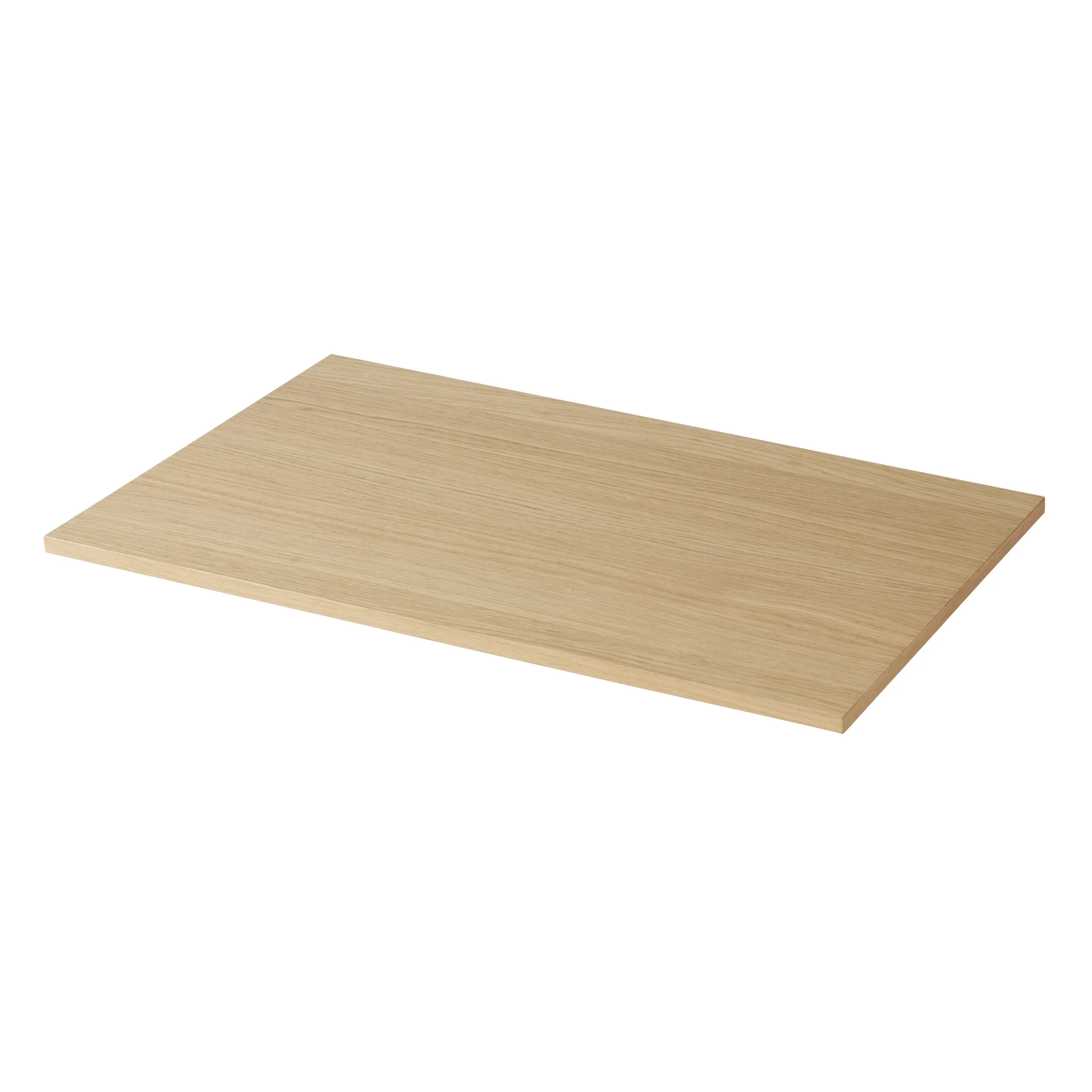 GoodHome Avela Matt Oak Effect Square Edge Chipboard Bathroom Worktop 1.8cm X 45cm X 80cm