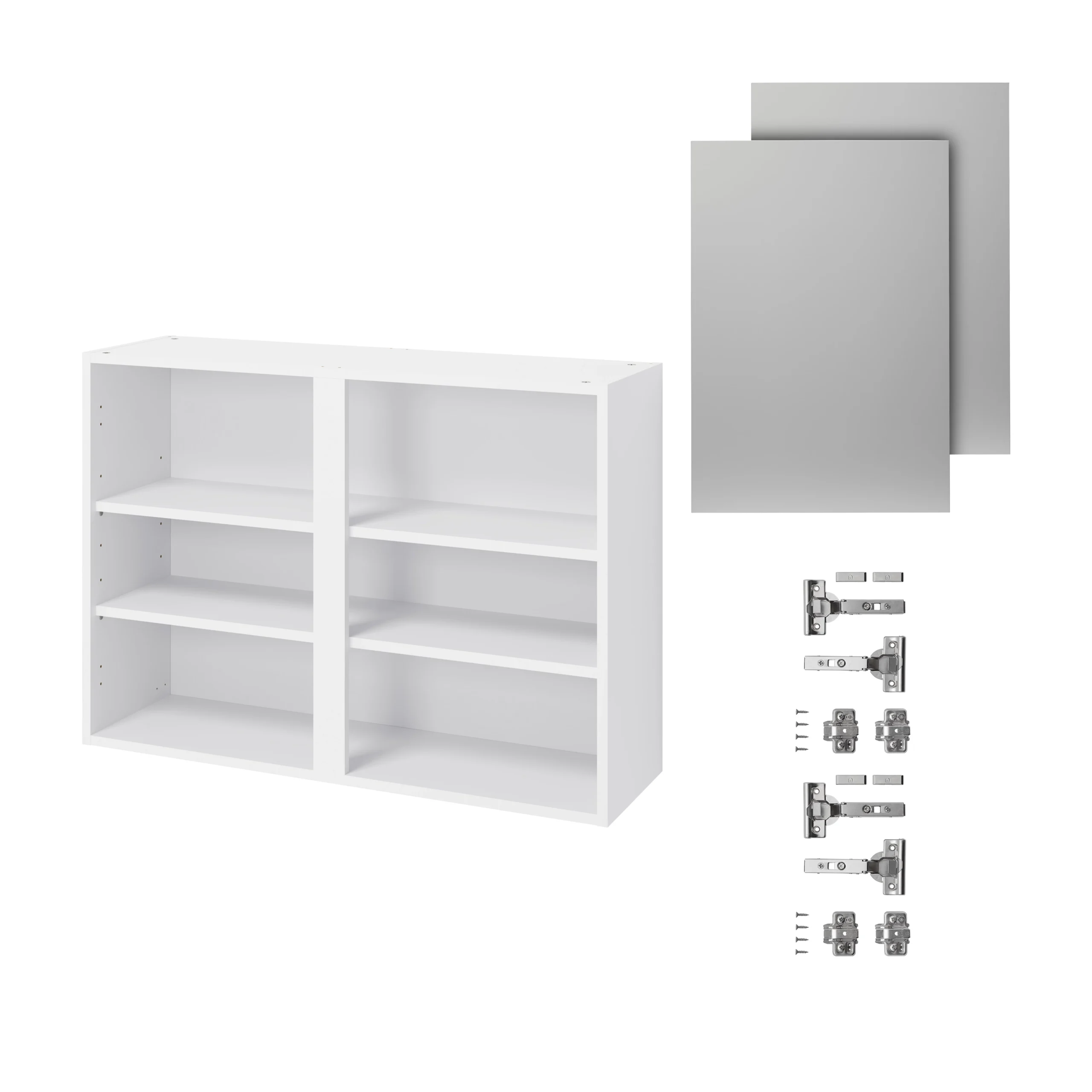 GoodHome Balsamita Matt Grey Slab Wall Kitchen Cabinet (W)1000mm (H)720mm - Image 3