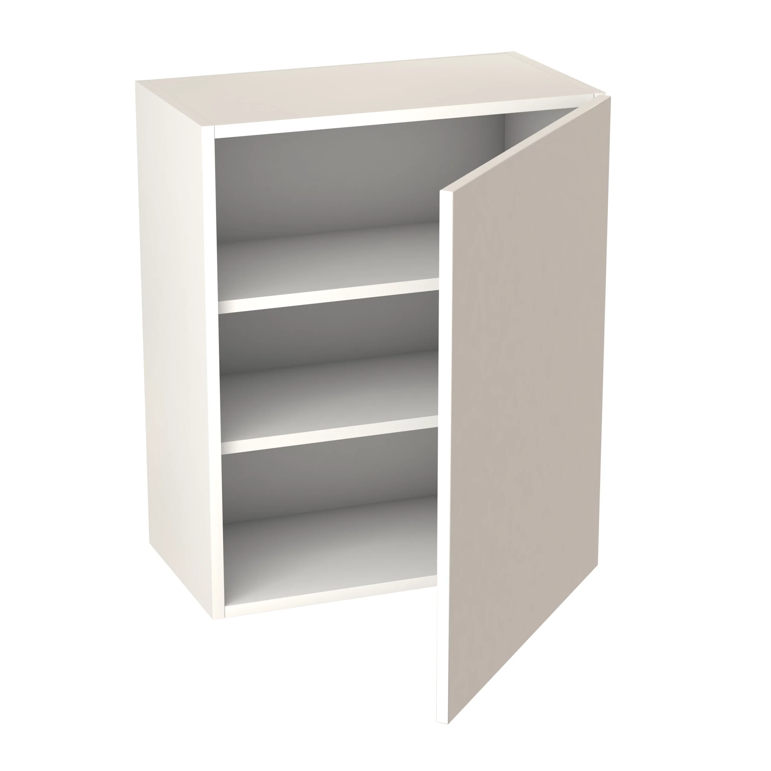 GoodHome Balsamita Matt White Slab Wall Kitchen Cabinet (W)600mm (H)720mm - Image 2