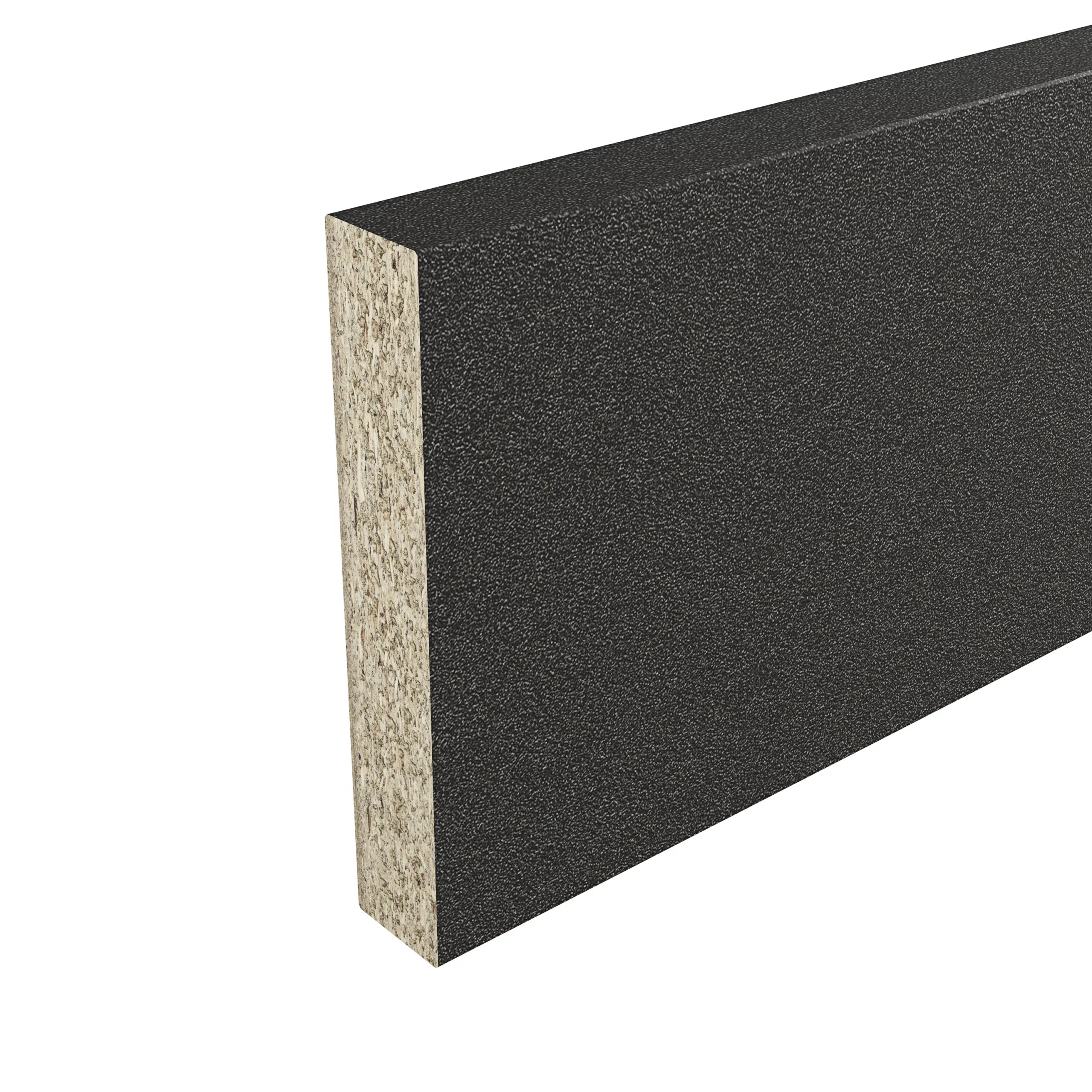 GoodHome Berberis Black Laminate & Particle Board Upstand (L)3000mm - Image 2