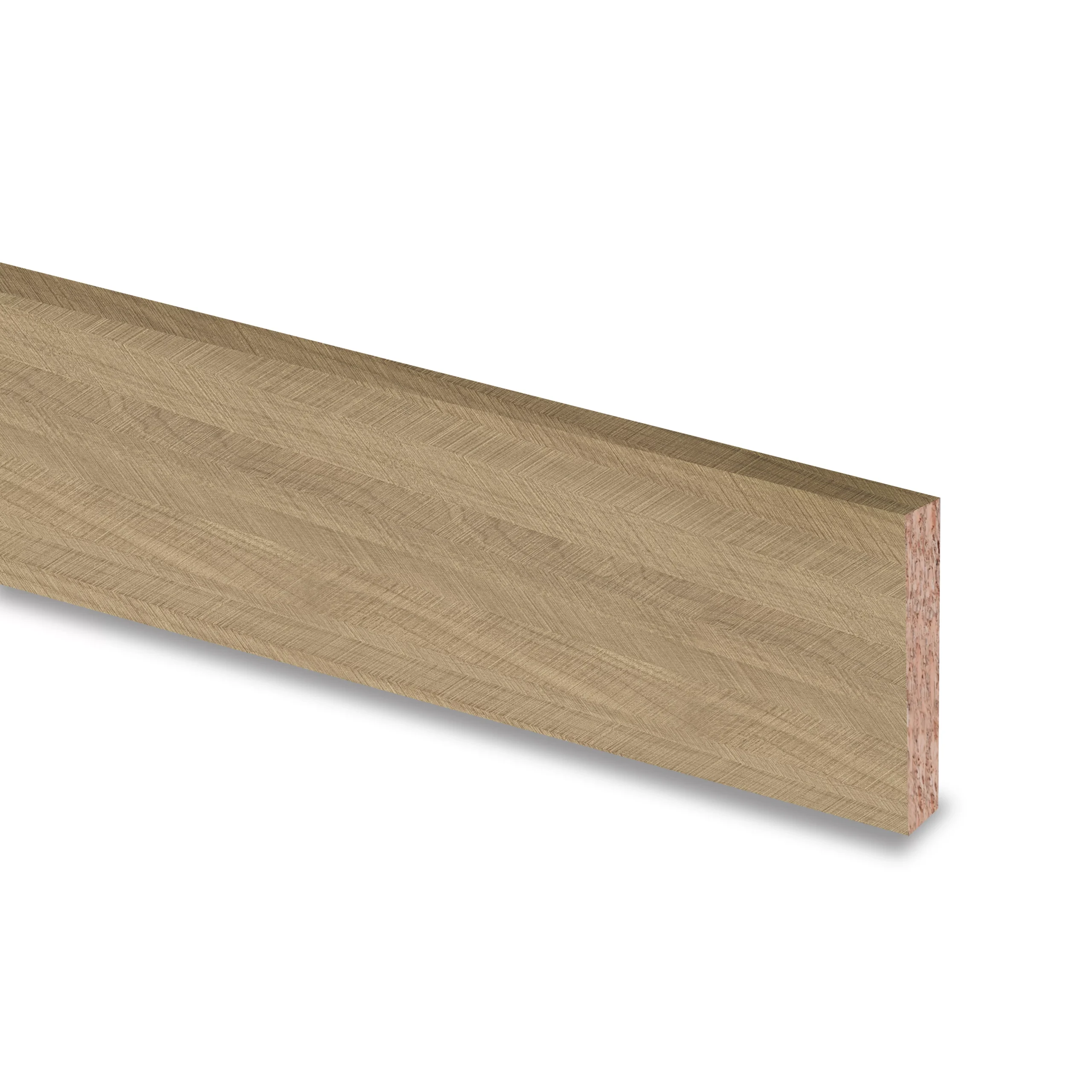 GoodHome Berberis Chevron Oak Effect Chipboard & Laminate Upstand (L)3000mm - Image 3