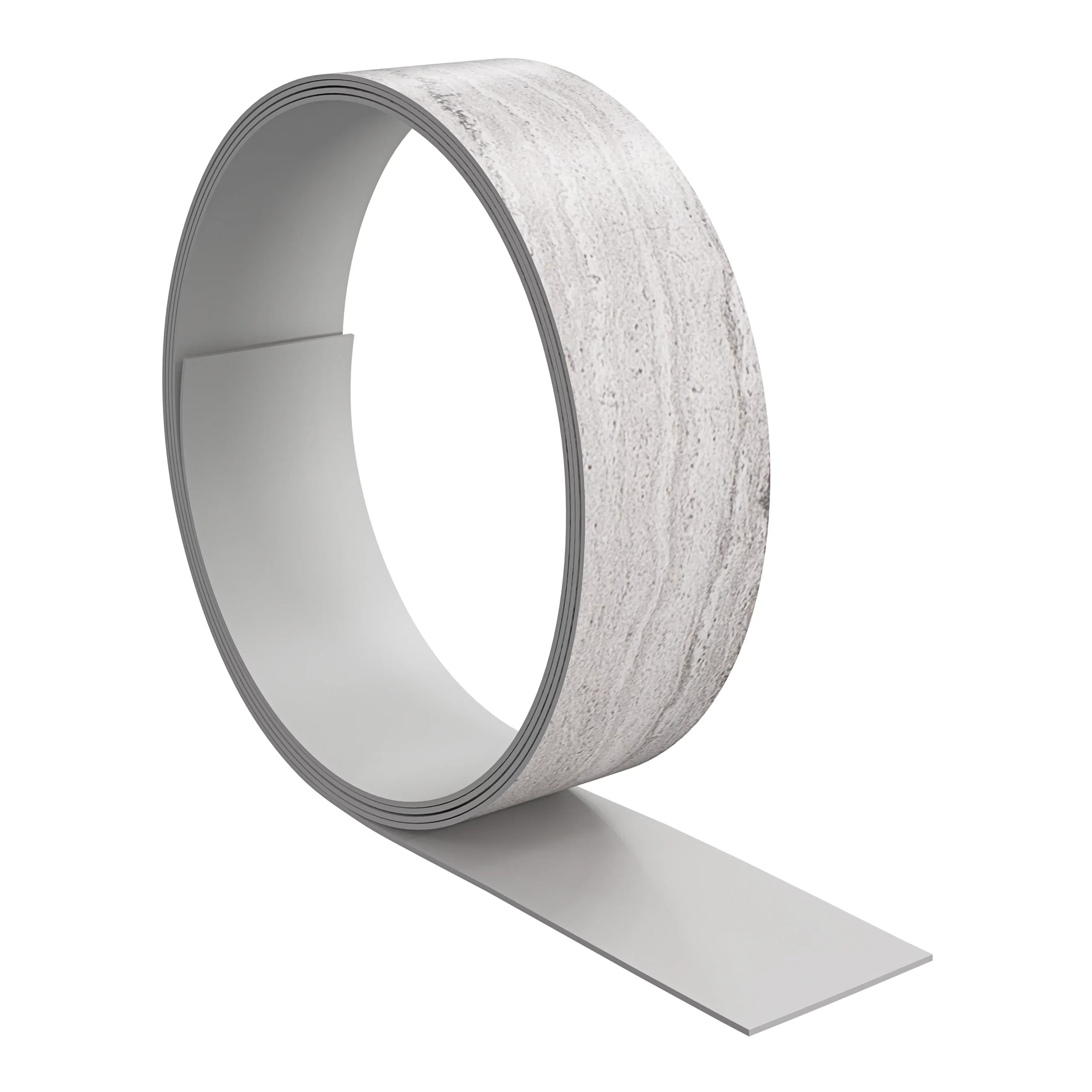 GoodHome Berberis Travertine Effect Grey Worktop Edging Tape, (L)3m