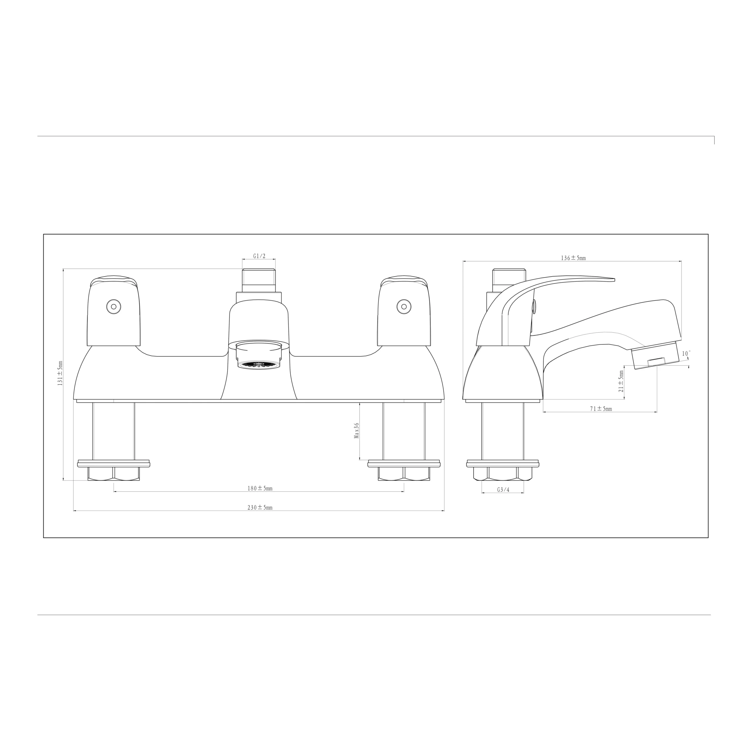 GoodHome Blyth Bath Shower Mixer Tap - Image 5