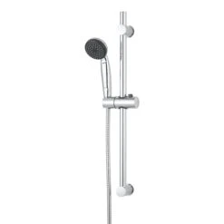 GoodHome Blyth Single-spray Pattern Chrome Effect Shower Kit