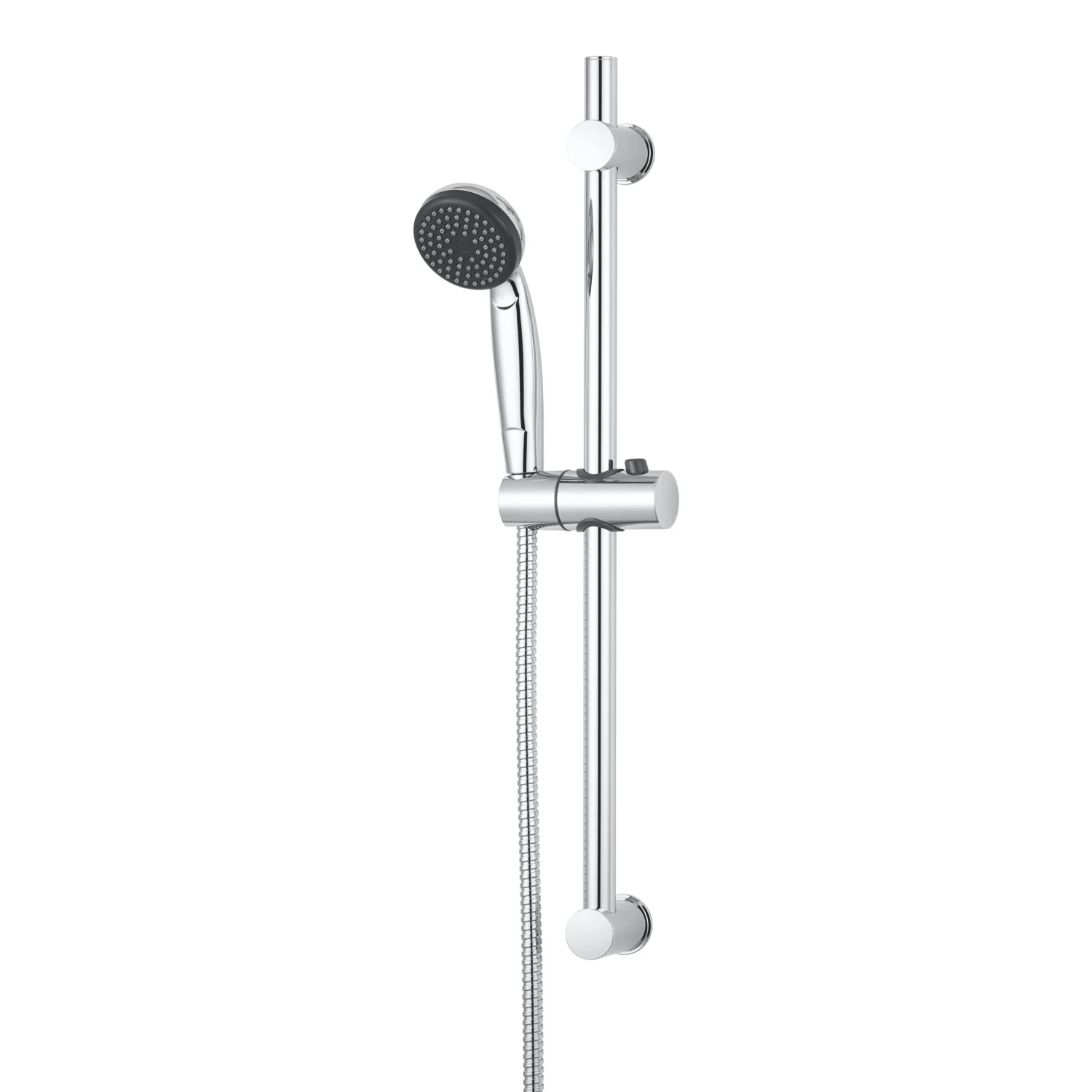 GoodHome Blyth Single-spray Pattern Chrome Effect Shower Kit