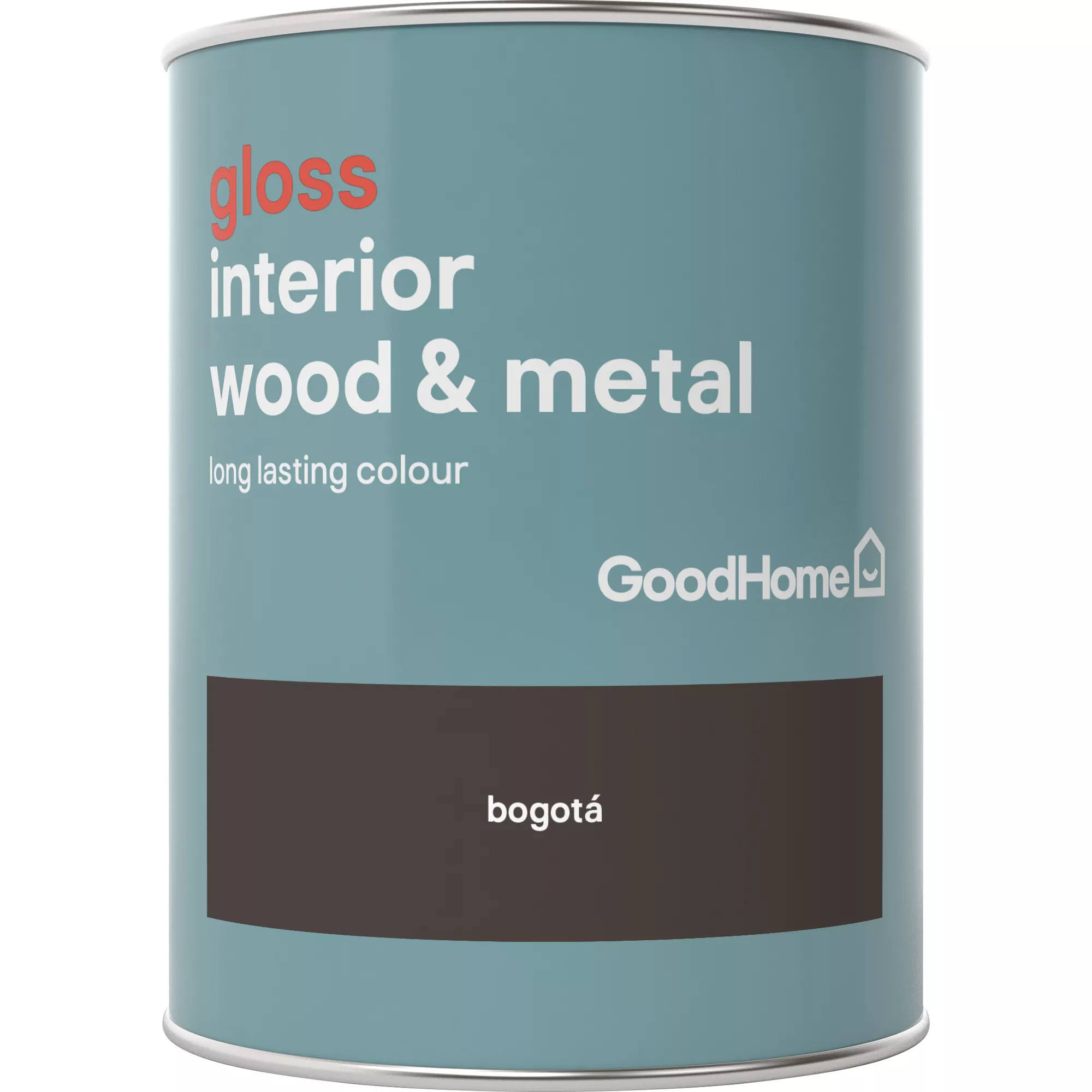 GoodHome Bogotá Gloss Metal & Wood Paint, 750ml - Image 2