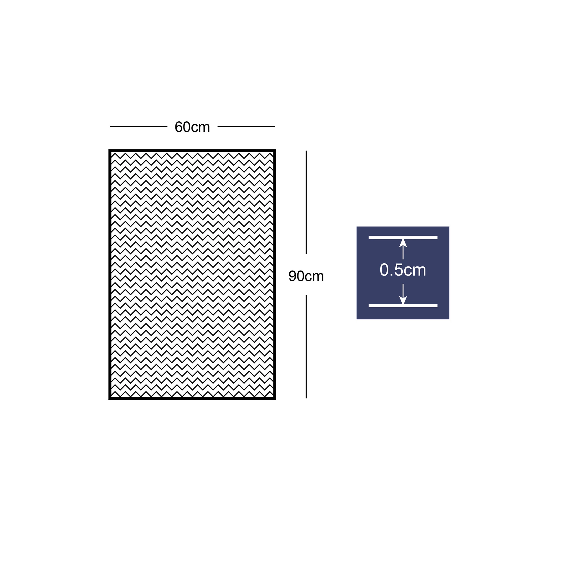 GoodHome Boykins Grey Geometric Barrier Mat, 60cm X 90cm - Image 6