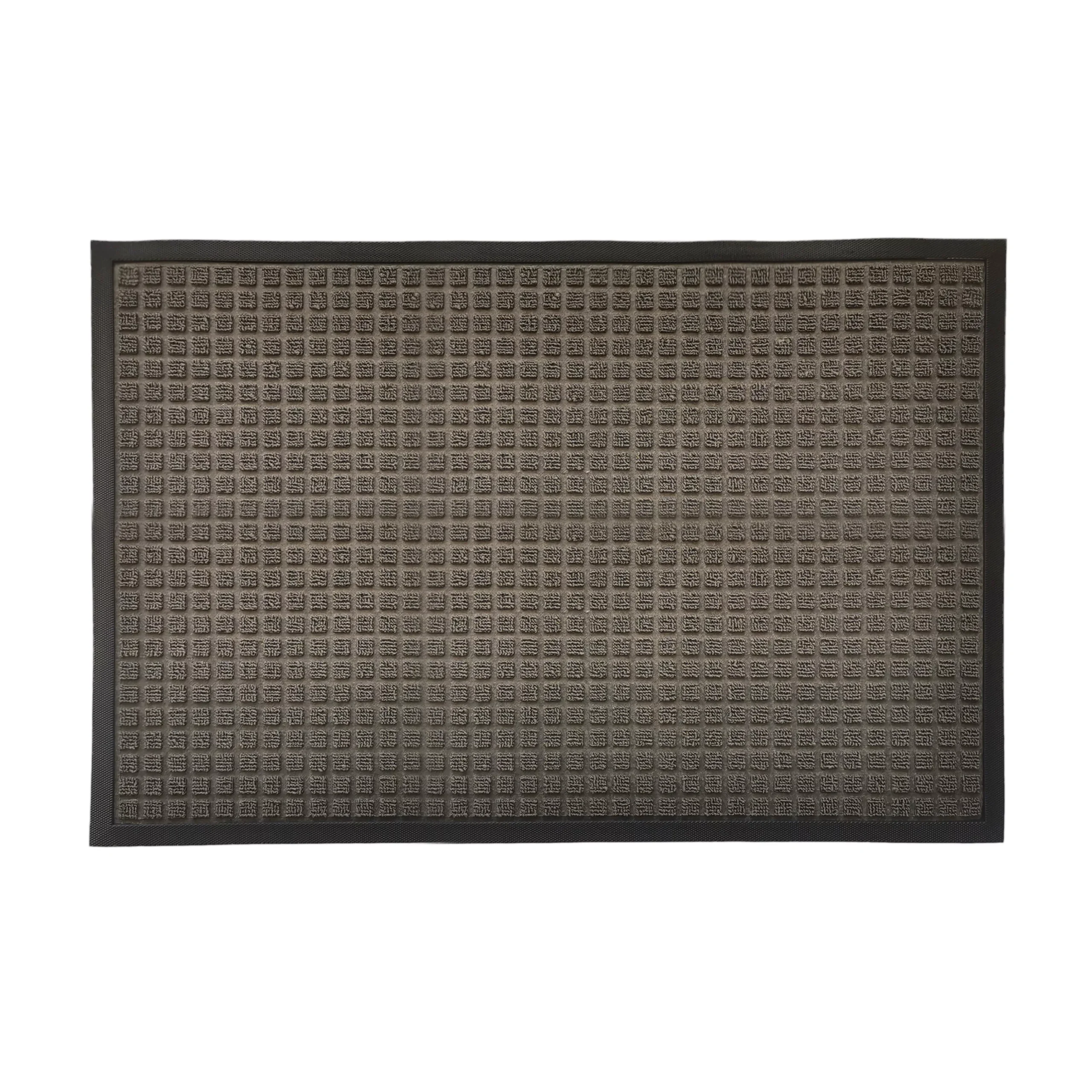 GoodHome Boykins Grey Geometric Barrier Mat, 60cm X 90cm