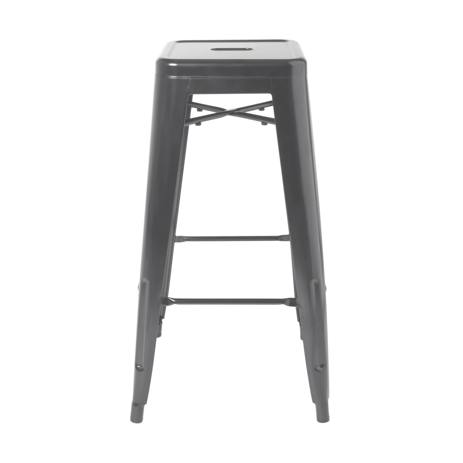 GoodHome Branza Grey Steel Bar Stool - Image 2