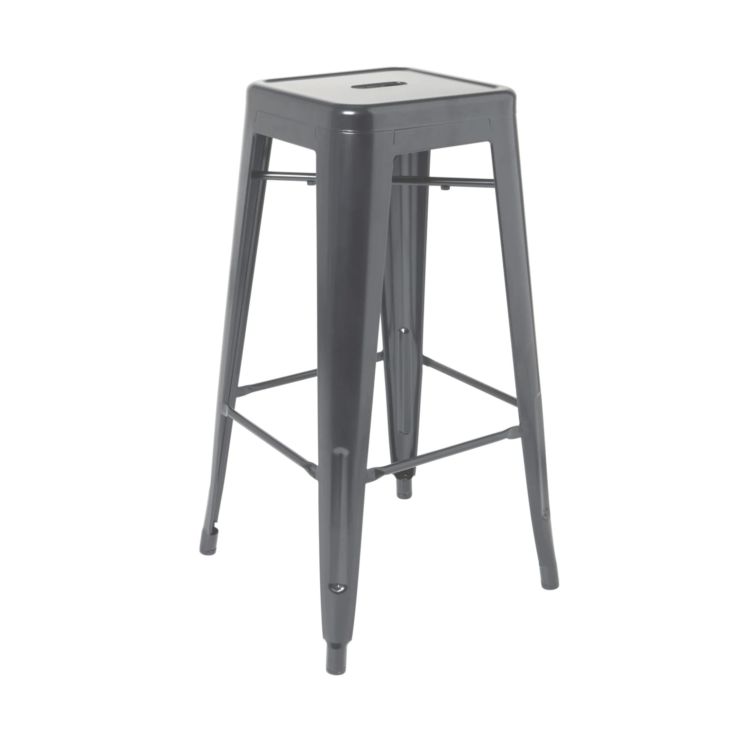 GoodHome Branza Grey Steel Bar Stool - Image 3