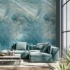 GoodHome Breschia Blue Matt Mural