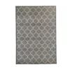GoodHome Bromberg Grey & White Geometric Rug 120cmx80cm