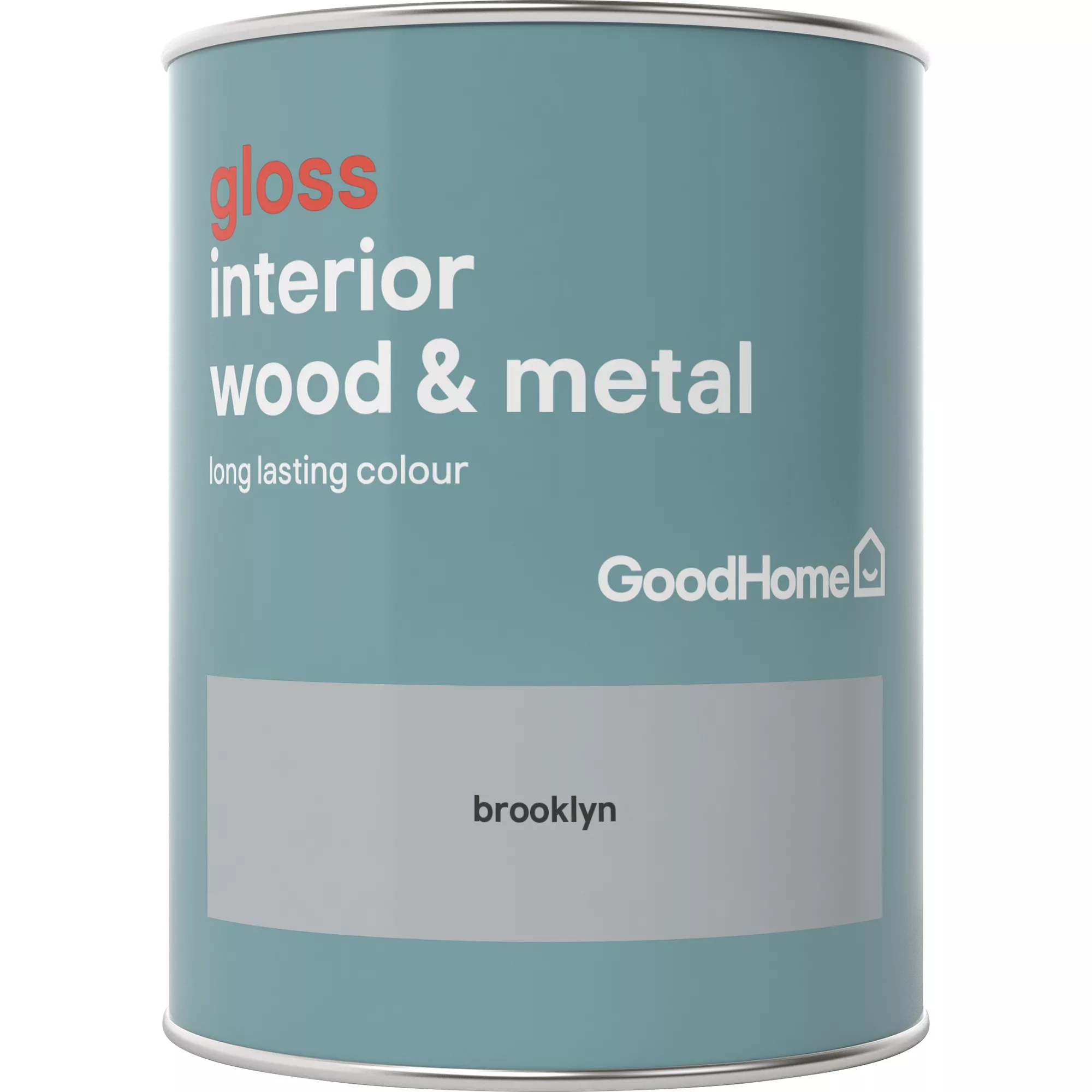GoodHome Brooklyn Gloss Metal & Wood Paint, 750ml - Image 2