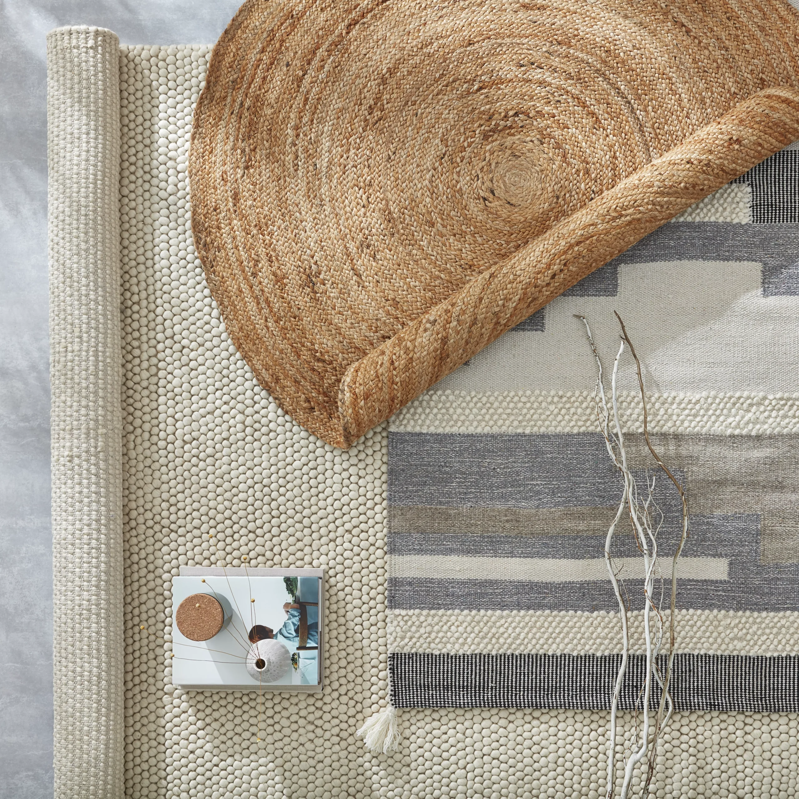 GoodHome Brunel Grey Striped Rug 170cmx120cm - Image 6