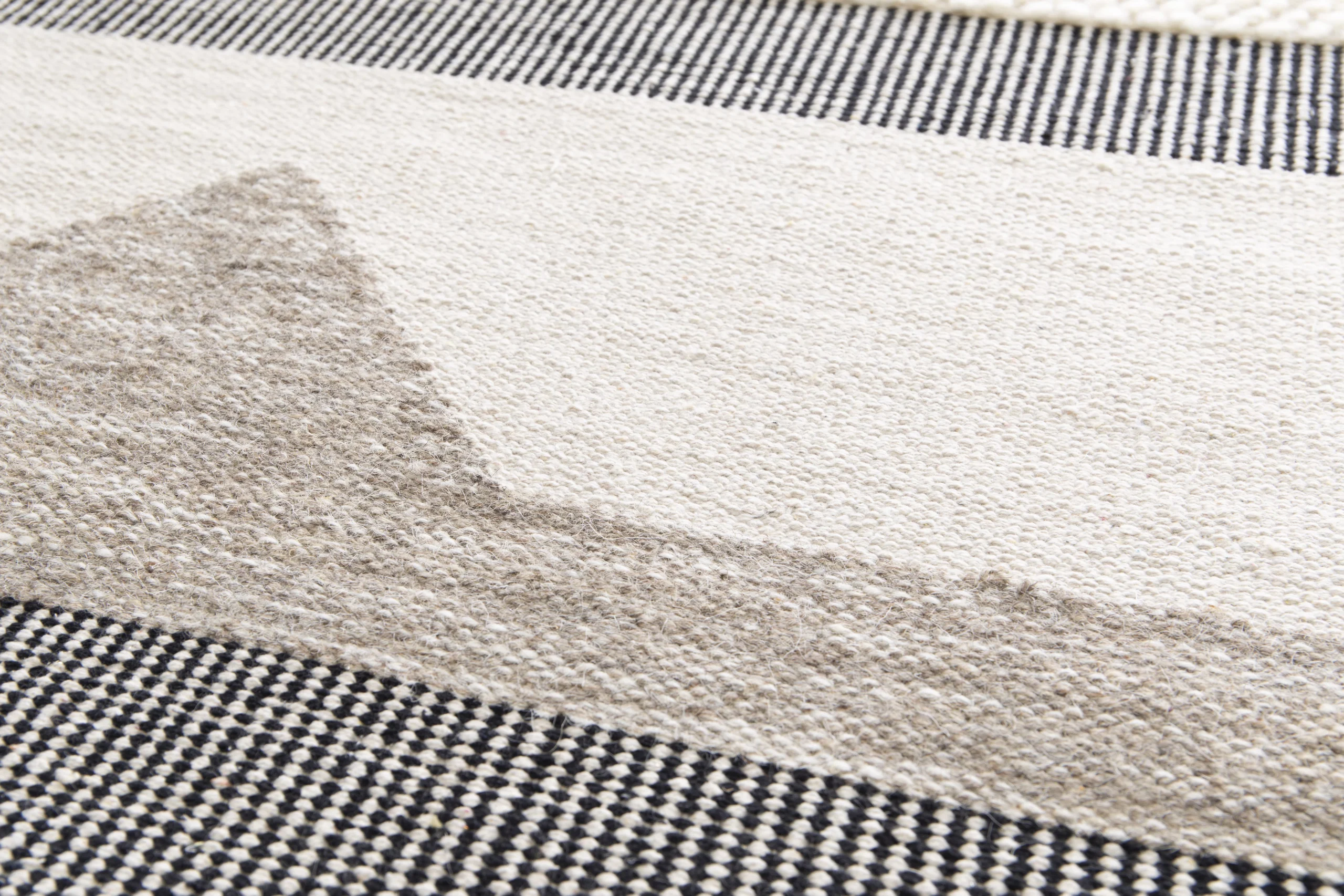 GoodHome Brunel Grey Striped Rug 170cmx120cm - Image 8