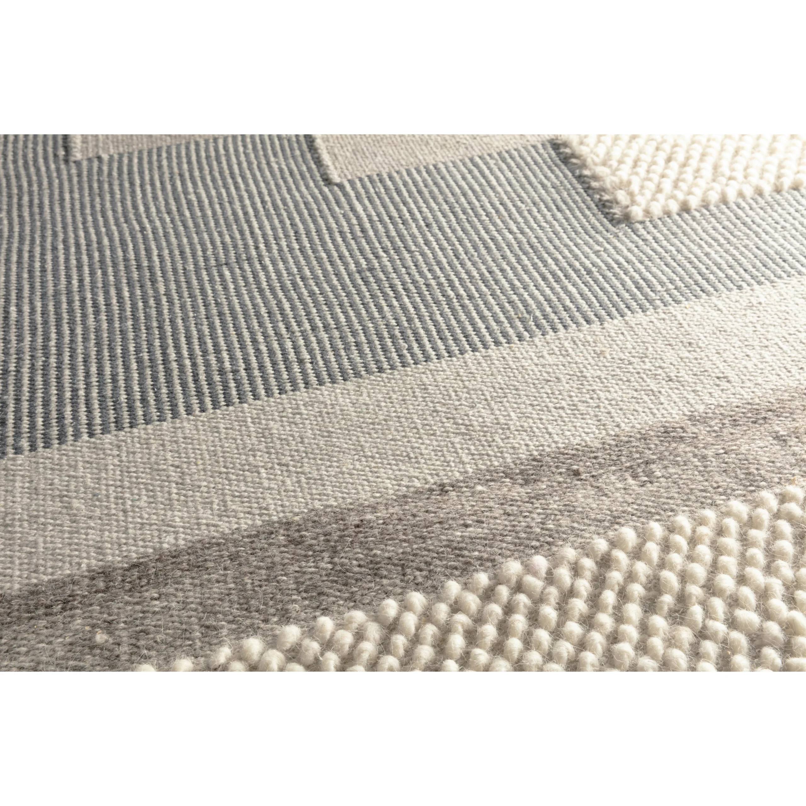GoodHome Brunel Grey Striped Rug 170cmx120cm - Image 4
