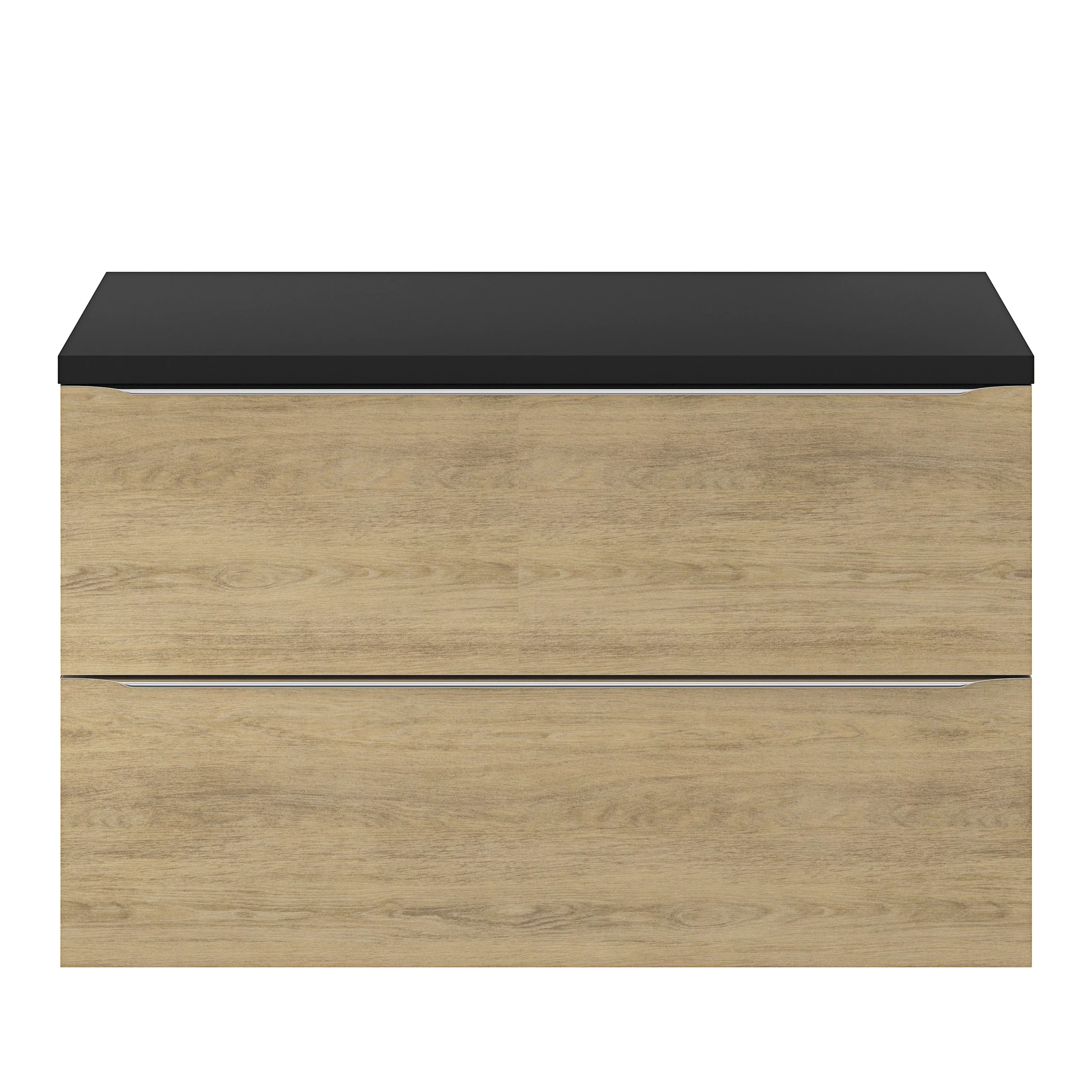 GoodHome Cadelia Matt Black Square Edge Chipboard & Laminate Bathroom Worktop 2cm X 45.5cm X 100.5cm - Image 11