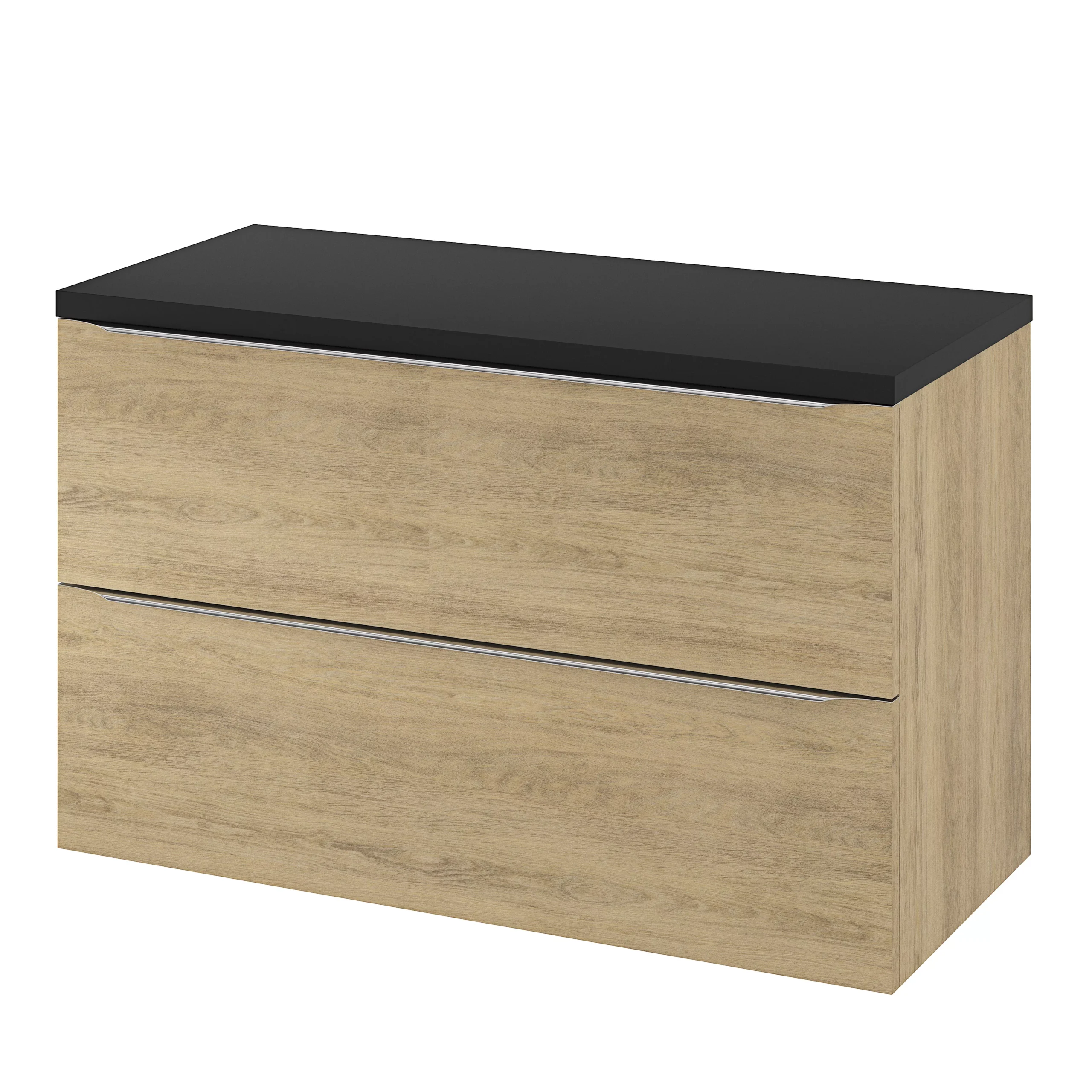 GoodHome Cadelia Matt Black Square Edge Chipboard & Laminate Bathroom Worktop 2cm X 45.5cm X 100.5cm - Image 12