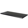 GoodHome Cadelia Matt Black Square Edge Chipboard & Laminate Bathroom Worktop 2cm X 45.5cm X 100.5cm