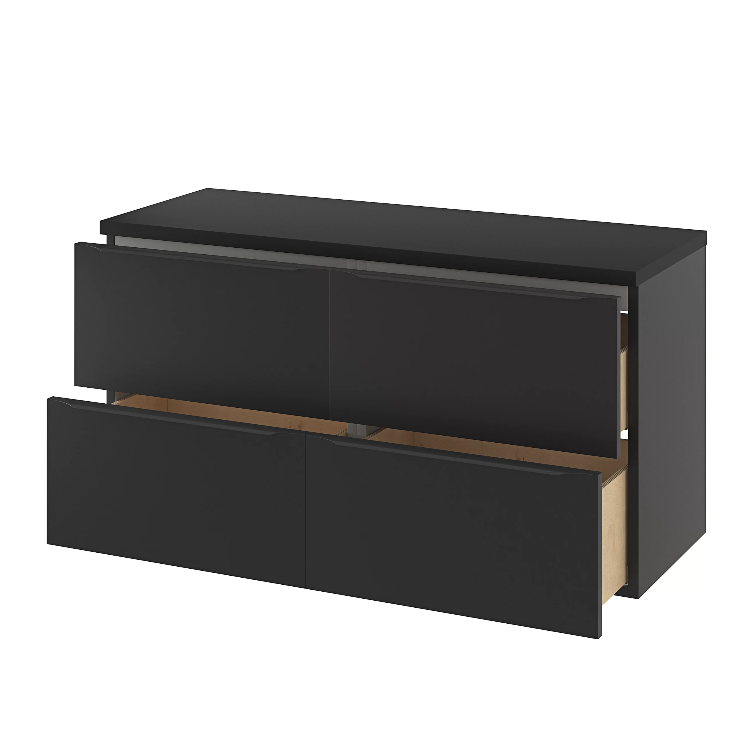 GoodHome Cadelia Matt Black Square Edge Chipboard & Laminate Bathroom Worktop 2cm X 45.5cm X 120.5cm - Image 18