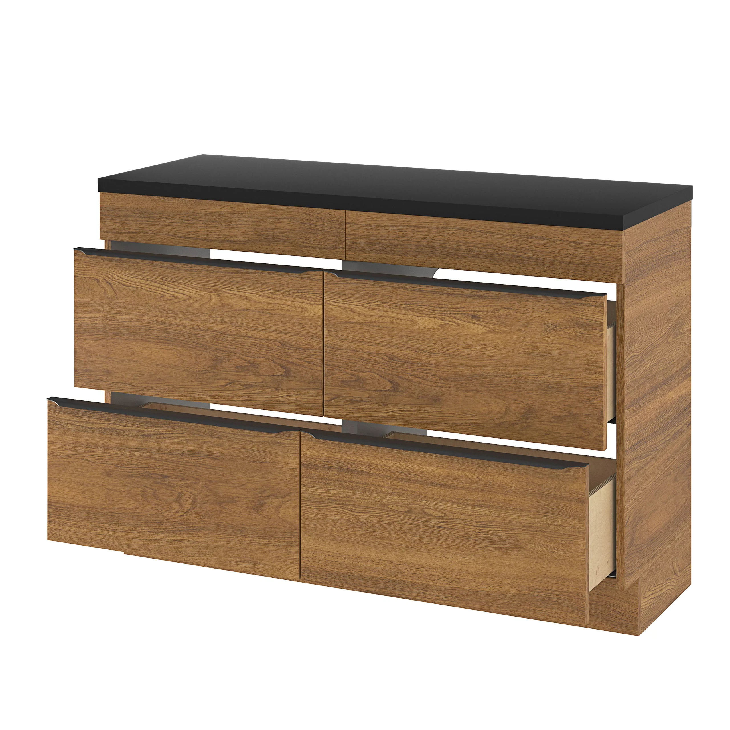 GoodHome Cadelia Matt Black Square Edge Chipboard & Laminate Bathroom Worktop 2cm X 45.5cm X 120.5cm - Image 19