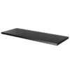 GoodHome Cadelia Matt Black Square Edge Chipboard & Laminate Bathroom Worktop 2cm X 45.5cm X 120.5cm