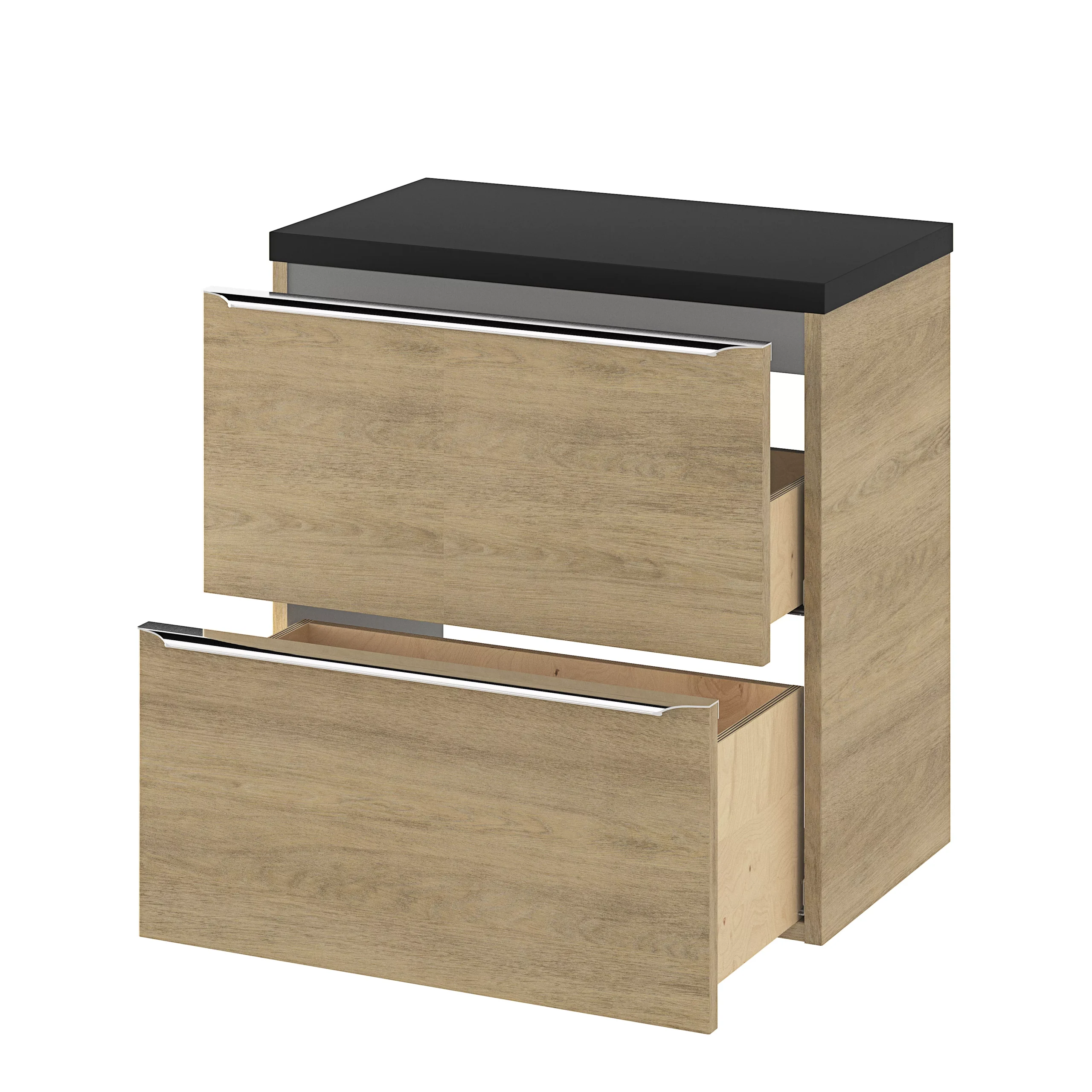 GoodHome Cadelia Matt Black Square Edge Chipboard & Laminate Bathroom Worktop 2cm X 45.5cm X 60.5cm - Image 7