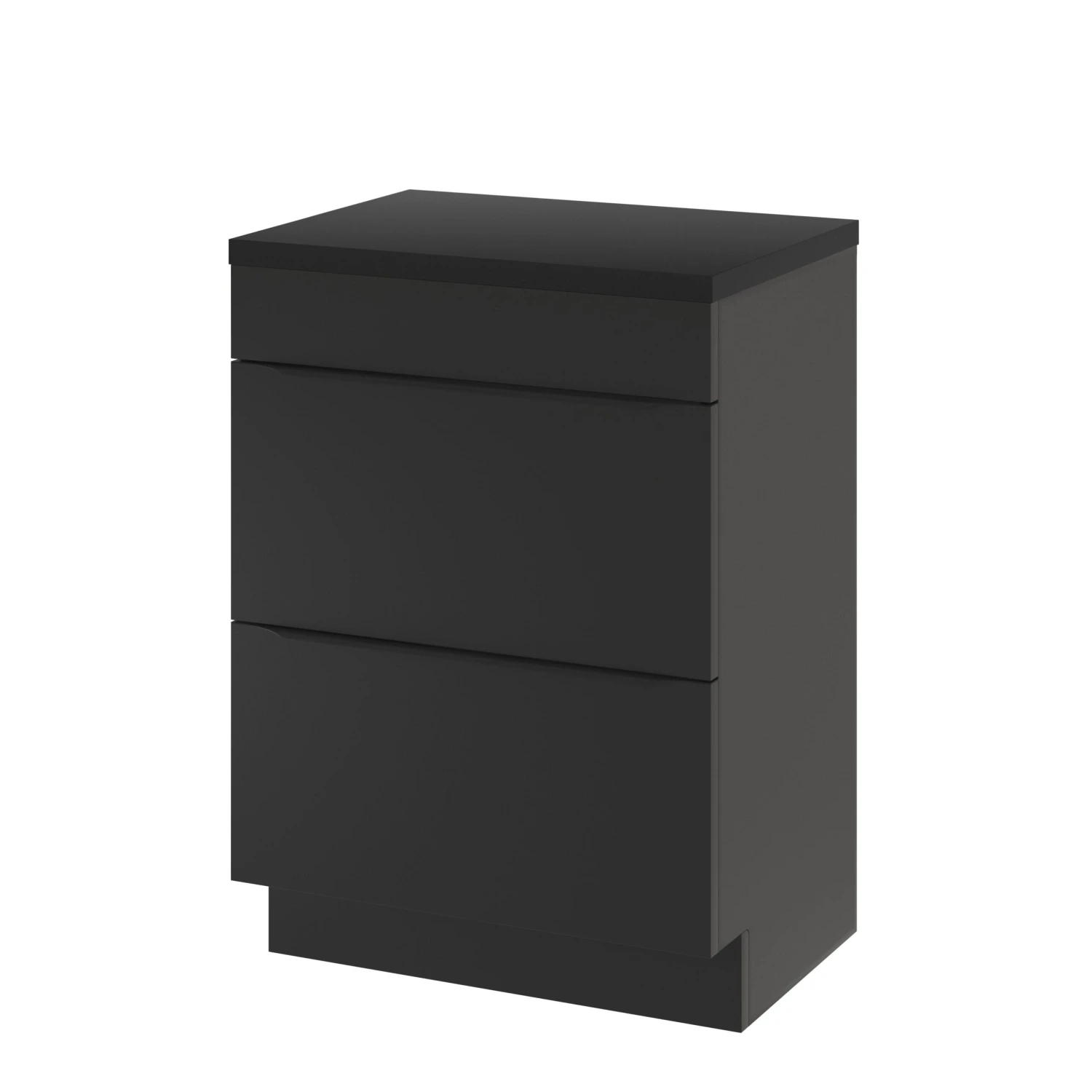 GoodHome Cadelia Matt Black Square Edge Chipboard & Laminate Bathroom Worktop 2cm X 45.5cm X 60.5cm - Image 13