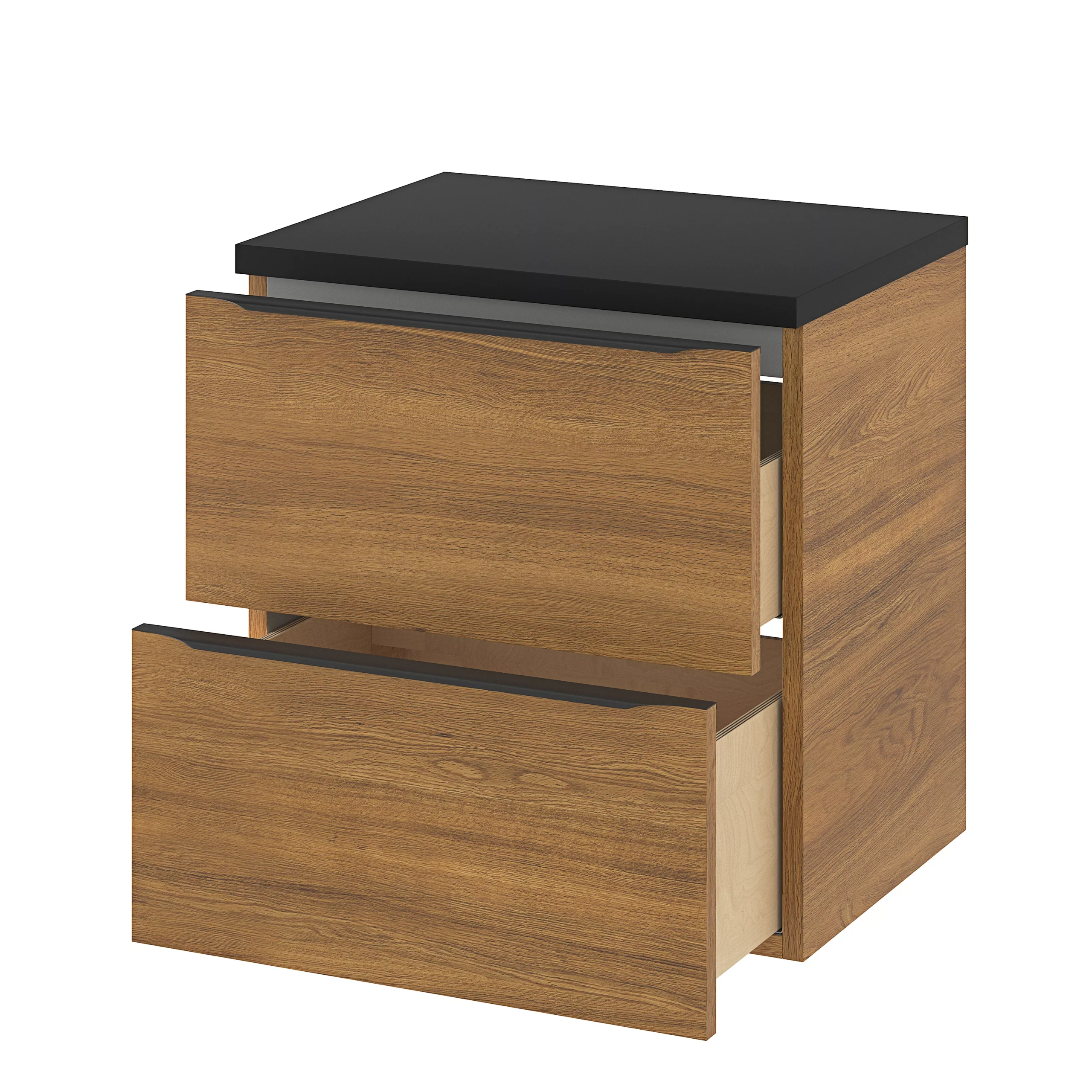 GoodHome Cadelia Matt Black Square Edge Chipboard & Laminate Bathroom Worktop 2cm X 45.5cm X 60.5cm - Image 14