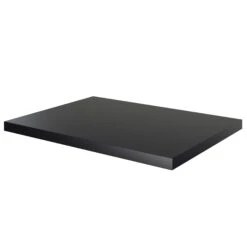 GoodHome Cadelia Matt Black Square Edge Chipboard & Laminate Bathroom Worktop 2cm X 45.5cm X 60.5cm