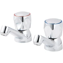 GoodHome Calp Traditional Basin Pillar Tap