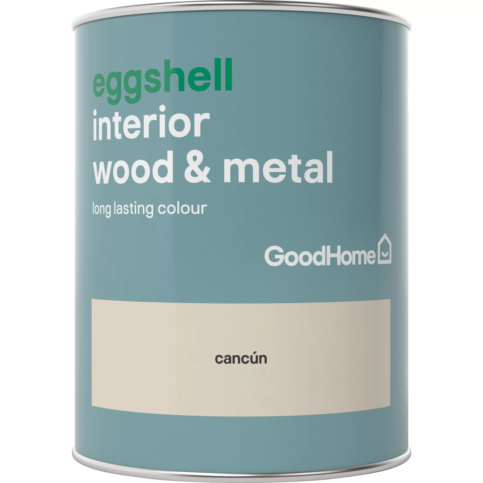 GoodHome Cancún Eggshell Metal & Wood Paint, 750ml - Image 2