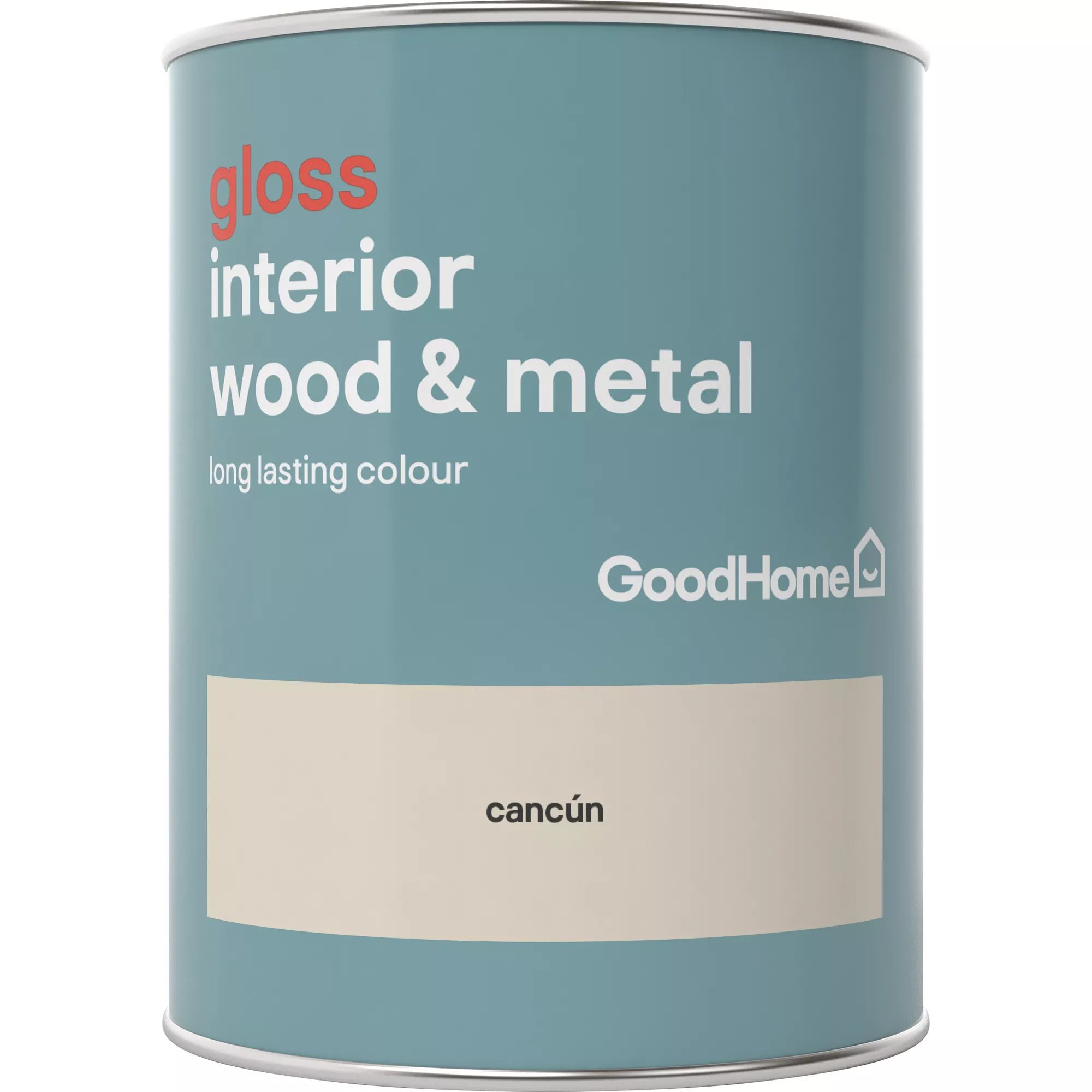 GoodHome Cancún Gloss Metal & Wood Paint, 750ml - Image 2