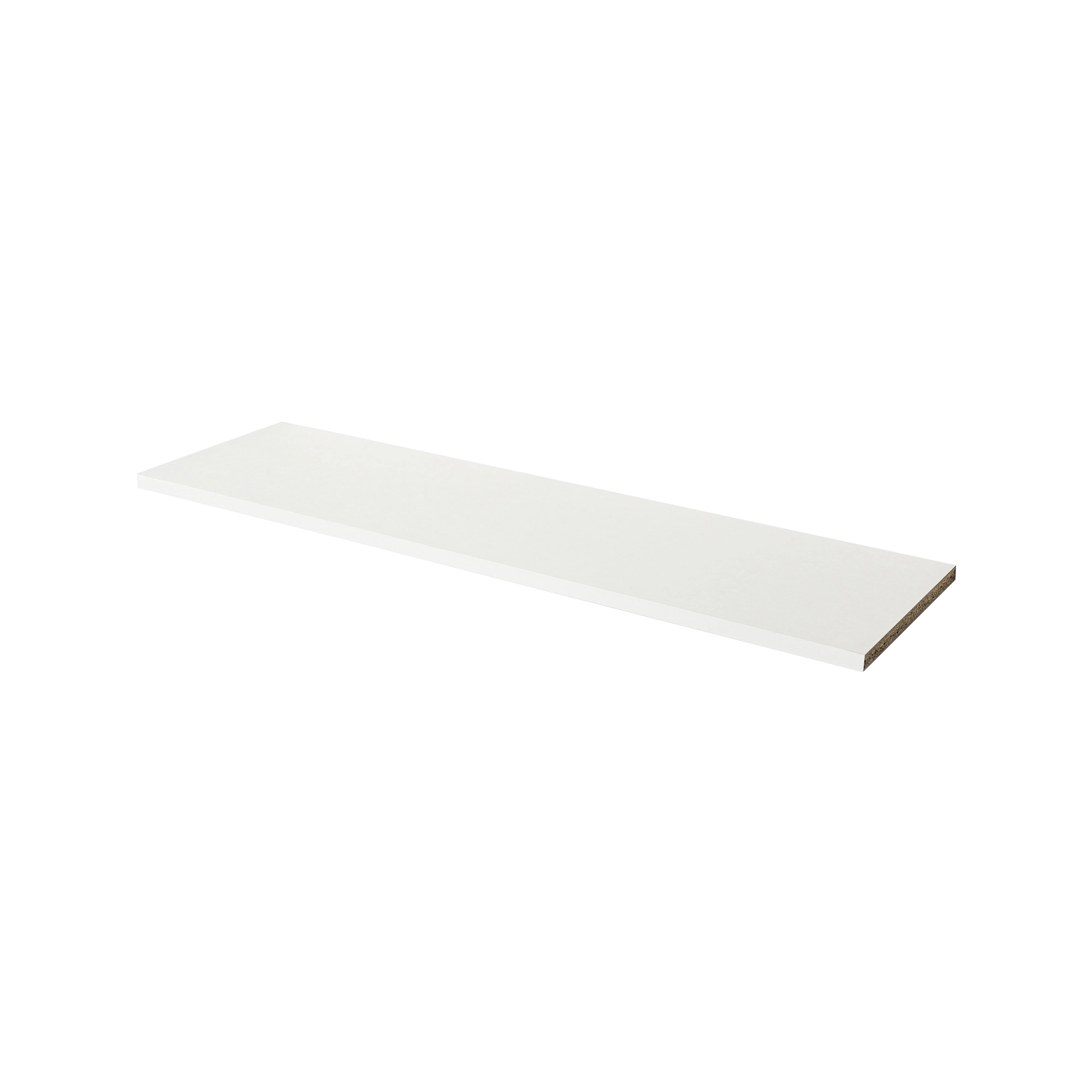 GoodHome Caraway 2 Tier White Melamine-faced Chipboard Shelving (L)964mm, Pack Of 2