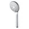 GoodHome Cavally 3-spray Pattern Chrome Effect Shower Head