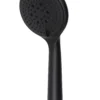 GoodHome Cavally Black Matt 3-spray Pattern Fixed Shower Head, 255.5mm