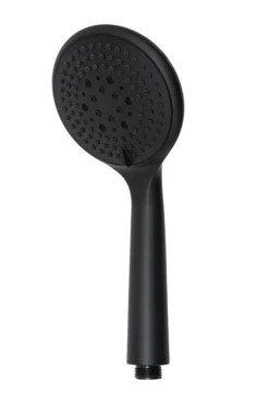 GoodHome Cavally Black Matt 3-spray Pattern Fixed Shower Head, 255.5mm
