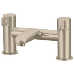 GoodHome Cavally Nickel Effect Modern Single Bath Filler Tap