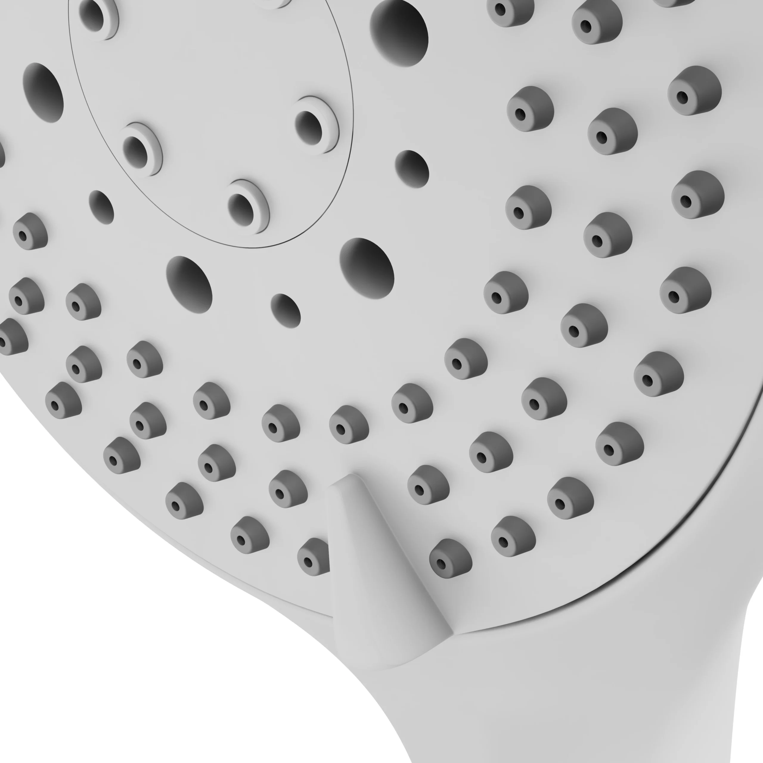 GoodHome Cavally White 3-spray Pattern Shower Head, 255.5mm - Image 4
